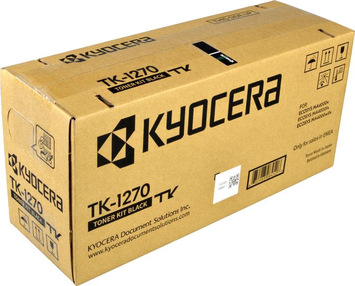Actual product image Kyocera Toner black TK-1270 approx. 10,000 pages (FC)
