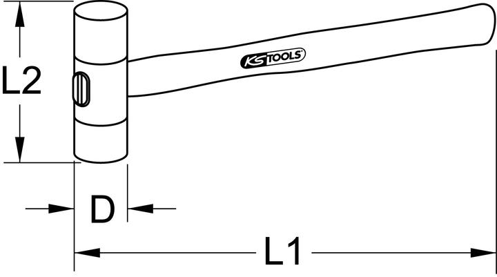 Produktbild KS Tools Nylonhammer (450 g)