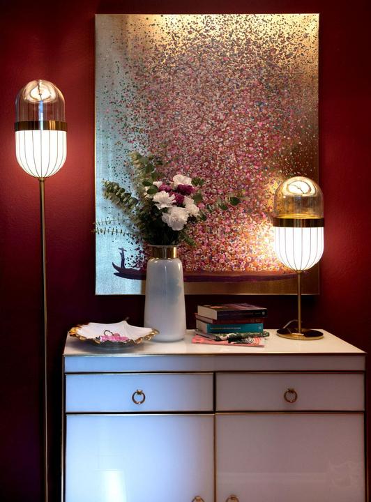 Produktbild Designlife Bild Touched Flower Boat Gold Pink 100x80cm (80 x 100 cm)