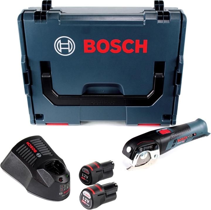 Actual product image Bosch Professional Bosch GUS 12V-300 Professional Battery Universal Shears 12 V + 2x Battery 3.0 Ah + Charger + L-Boxx