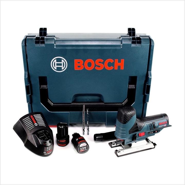 Produktbild Bosch Professional Bosch GST 12V-70 Professional Akku Stichsäge 12 V + 2x Akku 3,0 Ah + Ladegerät + L-Boxx