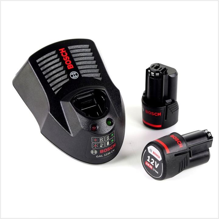 Produktbild Bosch Professional Bosch GST 12V-70 Professional Akku Stichsäge 12 V + 2x Akku 3,0 Ah + Ladegerät + L-Boxx