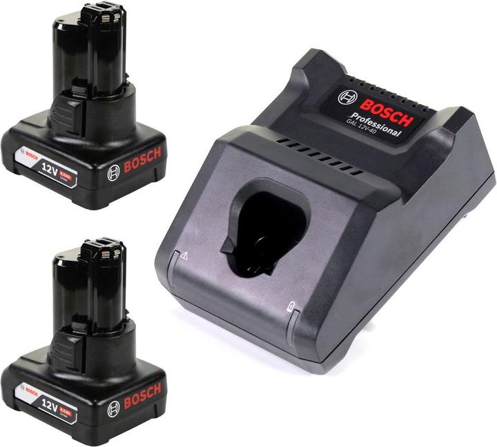Actual product image Bosch Professional Bosch GAL 12V-40 Professional Fast charger for 12V batteries ( 1600A019R3 ) + 2x 6.0 Ah battery ( (12 V)