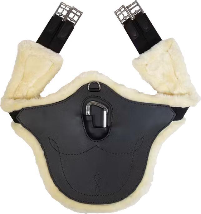 Kentucky Horsewear Anatomische Sattelgurt mit Lammfell