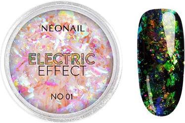 Neonail Electric Effect Nail Powder No1 3g (Transparent, Farblack)