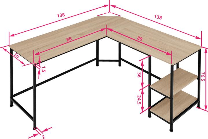 Produktbild tectake Hamilton (138 x 138 x 75.5 cm)