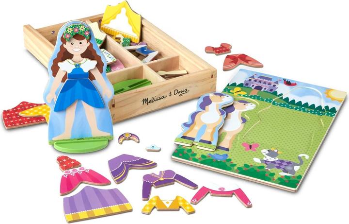 Actual product image Melissa & Doug Princess Magnetic Dress-Up Play Set (37 x)