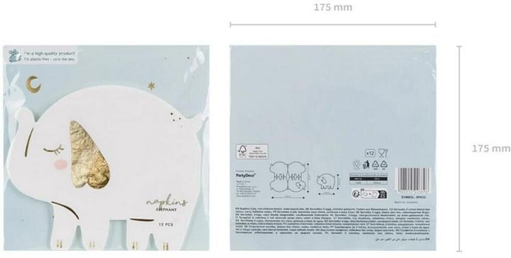 Image du produit Partydeco Serviettes en papier (12 x)