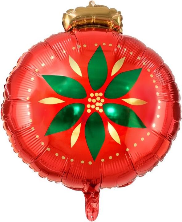 Produktbild Partydeco Alu-Ballon - Weihnachtskugel (45cm)