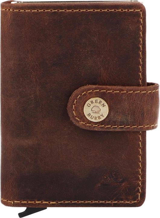 Greenburry Vintage Geldbörse RFID Schutz Leder 7.5 cm