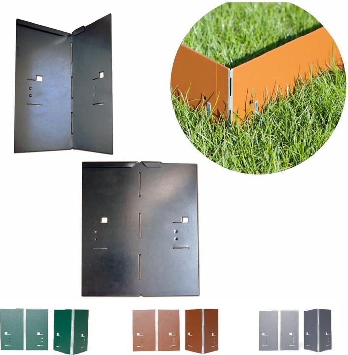 Immagine prodotto Green Split Angolo in alluminio/zinco per la bordura del prato 13,5 cm