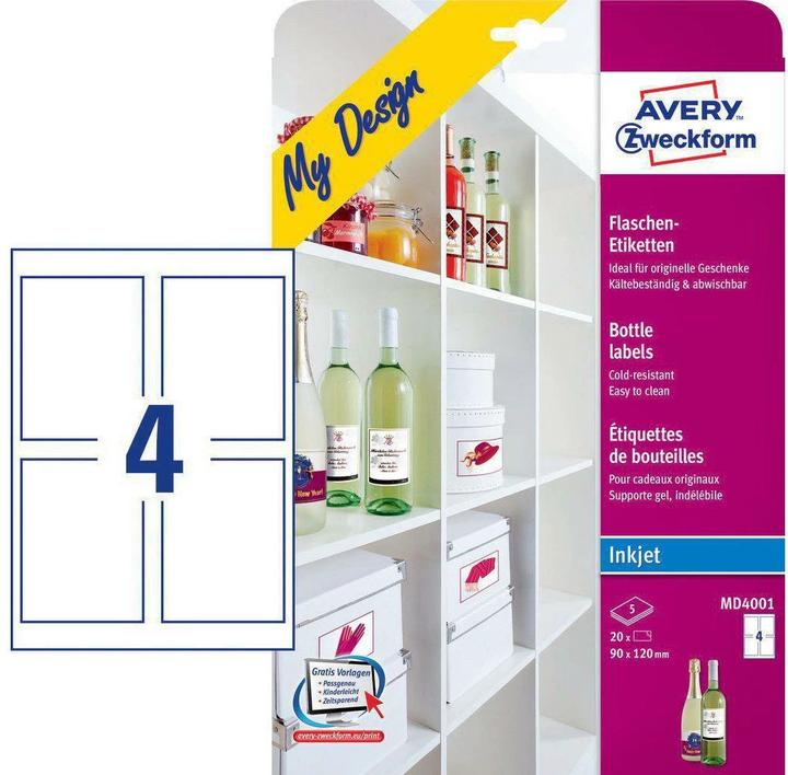 Image du produit Avery étiquettes de bouteilles