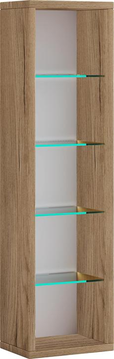 Actual product image VCM Wall shelf hanging shelf wall board wooden shelf "Rasito L (21 x 14 x 77 cm)