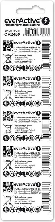 Produktbild Everactive CR2450 Lithium-Batterie (5 Stk., CR2450, 600 mAh)