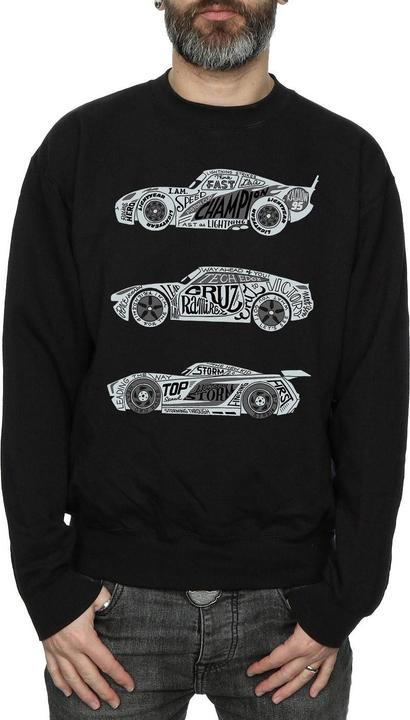 Immagine prodotto Disney Cars Text Racers Felpa Uomo (XXL)