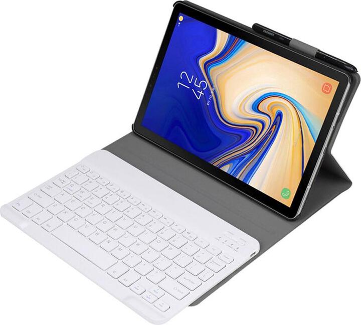 Produktbild Lobwerk 2in1 Bluetooth Tastatur und Cover für Samsung Tab A7 T500 T505 Case Schutz Hülle (X)