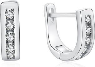 Image du produit Moiss Elégants boucles d'oreilles en argent avec des zircons clairs E0000409 (L)
