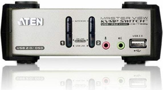 Immagine prodotto Aten CS1732B, switch KVM a 2 porte con hub USB