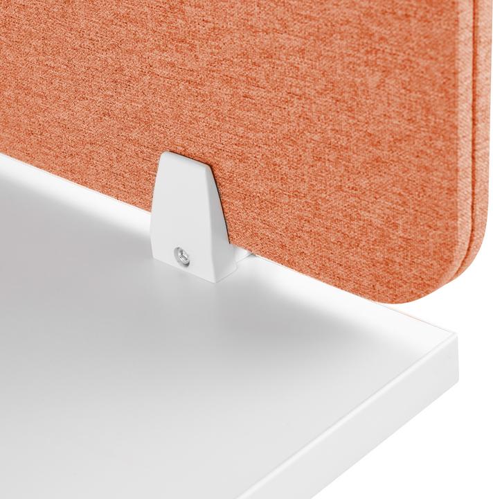 Image du produit Beliani Cloison de bureau rouge clair 160 x 40 cm WALLY