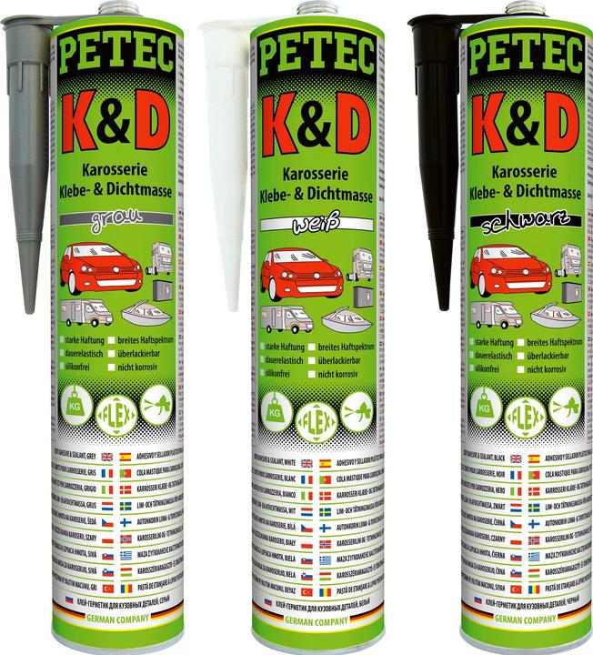 Produktbild Forum Professional Solutions K+D Karosserie Kleb- Dichtmasse, schwarz,310 ml (0.40 kg, Schwarz, 310 ml)