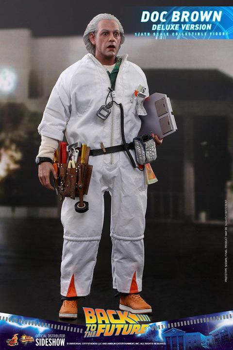 Actual product image Hot Toys Back to the Future "Doc Brown - Deluxe Version" 1/6 action figure