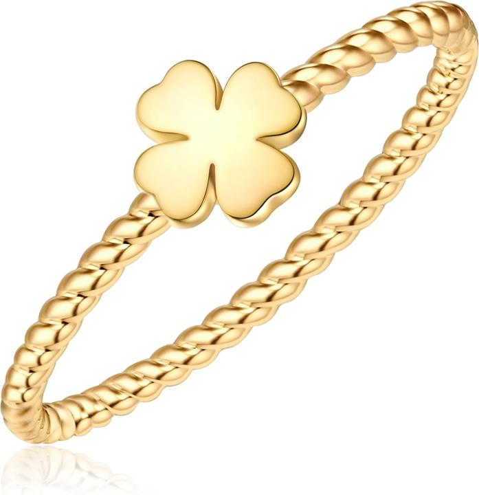 Glanzstücke München Damen Ring Kleeblatt Sterling Silber - 34600