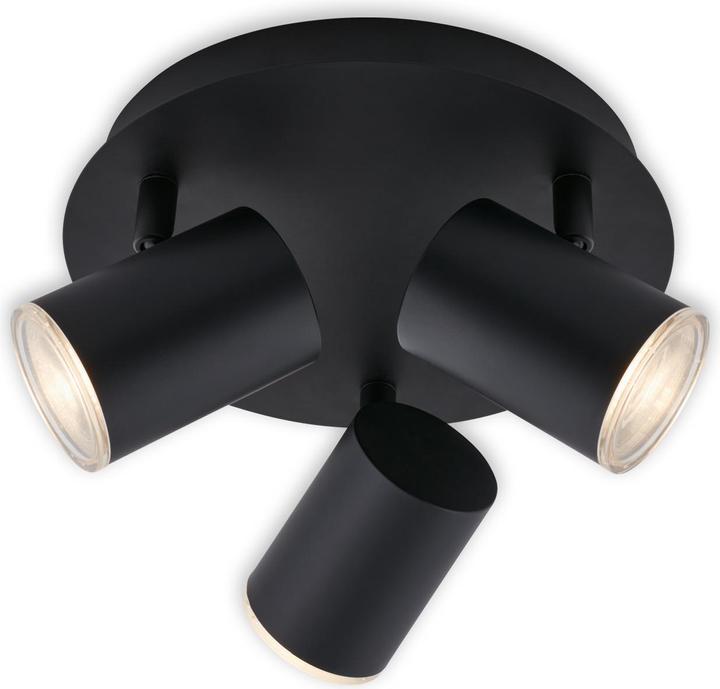 Actual product image Briloner LED bathroom spotlight, black, excl. 3xLED/GU10 (GU10)