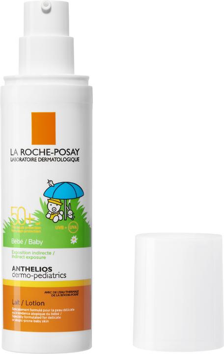 Immagine prodotto La Roche Posay Anthelios Dermo-Kids Latte per bambini Latte nutriente con protezione solare (Latte solare, SPF 50+, 50 ml, 86 g)
