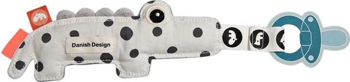 Actual product image Done by Deer Schnullerketten Mini-Kuscheltier mit Schnullerhalter - Croco - Blau (1 x)