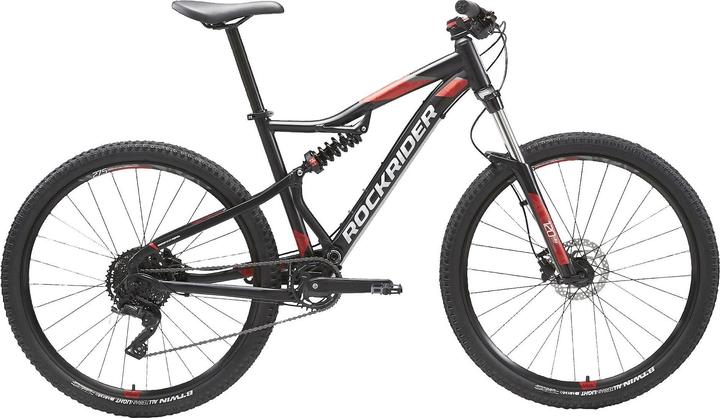 Produktbild Rockrider Mountainbike ST 530 S Fully 27,5 Zoll Schwarz/Rot