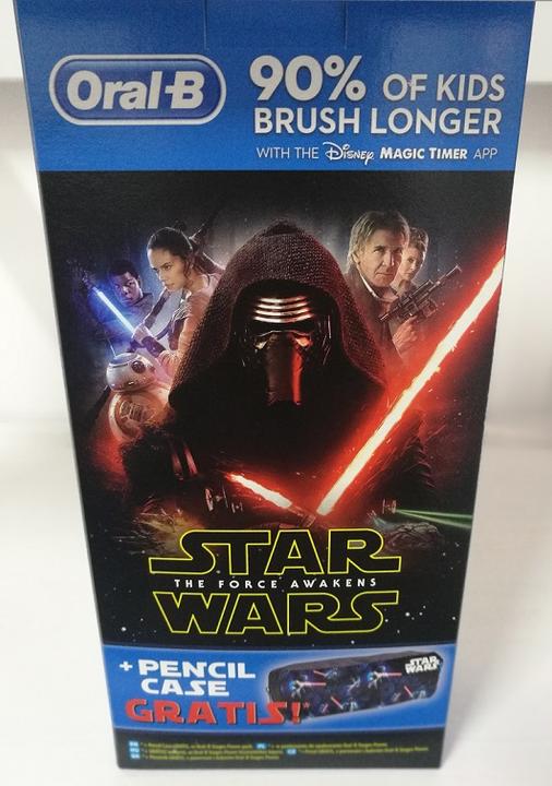 Immagine prodotto Oral-B Rotary Vitality Kids D100 Star Wars rosso-blu + penna a sfera (Spazzolino oscillante)