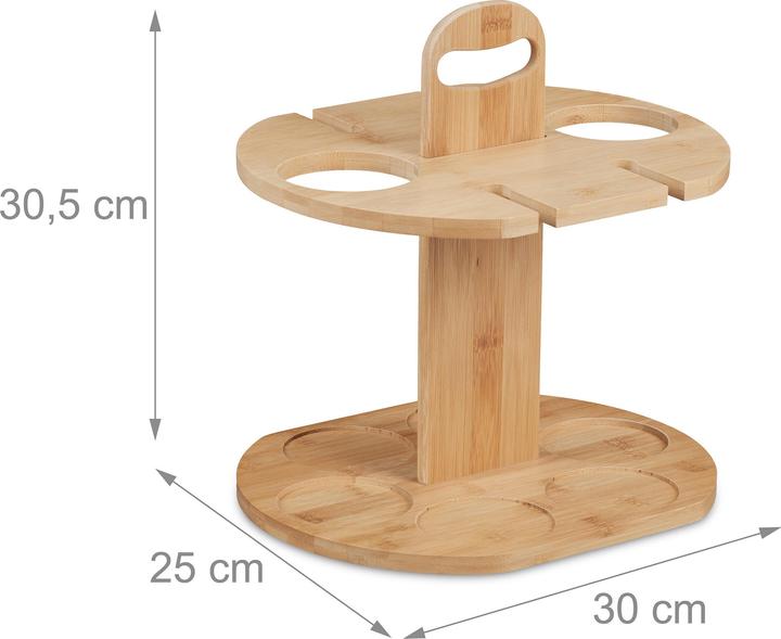 Actual product image Relaxdays Wine butler (30 x 25 x 30.5 cm, 2 Fl.)