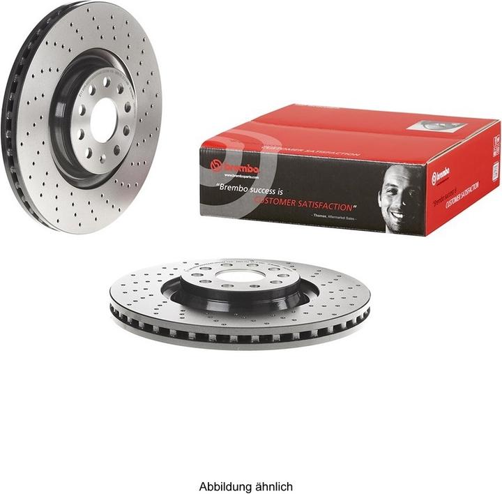 Produktbild Brembo Bremsscheibe XTRA LINE - gelocht/beschichtet 09.9167.1X