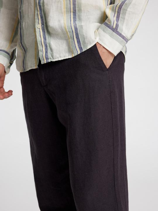 Image du produit Selected Homme 220 Pantalon loose fit en lin mélangé (30)
