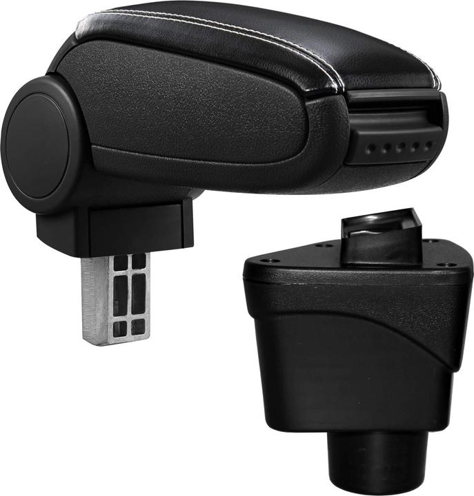 Immagine prodotto Pro-Tec Bracciolo centrale Ford EcoSport 2 con vano portaoggetti in similpelle nera con cuciture bianche
