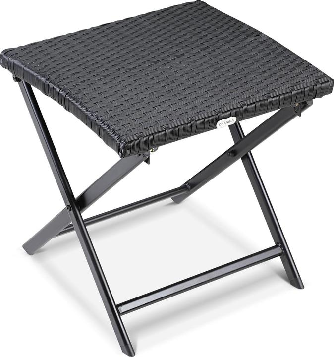 Actual product image Casaria Poly Rattan Foldable Stool