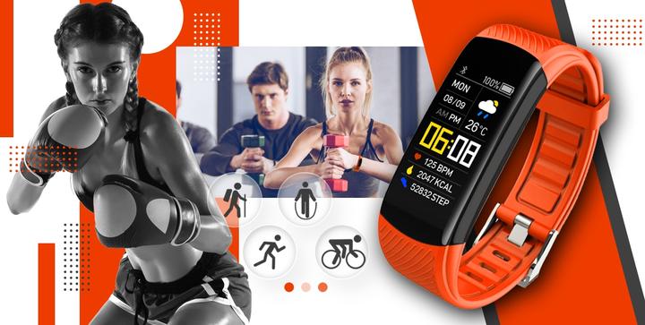 Image du produit Giewont Fit&GO Duo GW200-9 Smartband - Noir + bracelet Power orange
