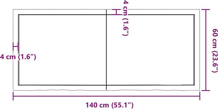 Immagine prodotto VidaXL Oak Nature (140 x 60 x 6 cm)