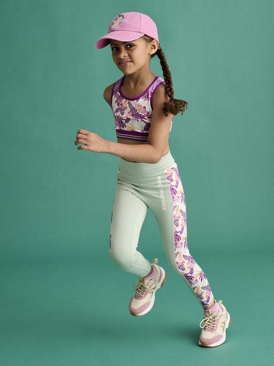 Produktbild Vertbaudet Mädchen Sport-Tights mit Print-Streifen an der Seite (104)