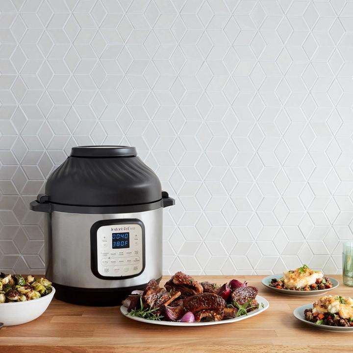 Produktbild Instant Pot Duo Crisp 7,6L multicooker met airfryer 11-in-1 - snelkookpan - pressure cooker - rijstkoker - s