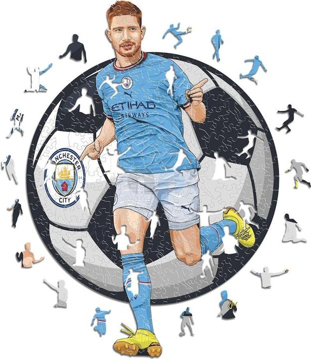 Image du produit Iconic Man City FC - Kevin De Bruyne - Puzzle en bois Taille M (270 pièces) (270 pièces)