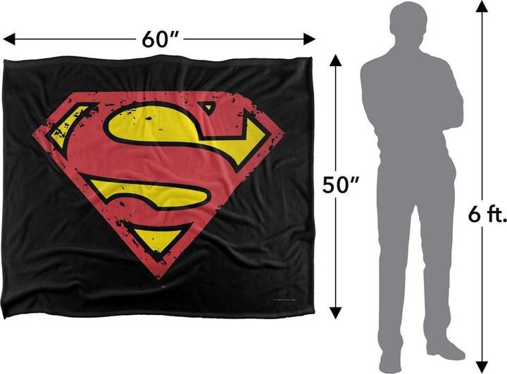 Produktbild Superman Decke Logo
