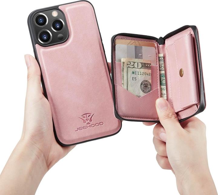 Immagine prodotto Cover-Discount iPhone 14 Pro Max - Custodia con carte di credito rosa (Apple iPhone 14 Pro Max)