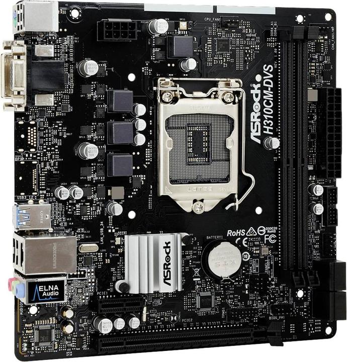 Actual product image AsRock H310CM-DVS (LGA 1151, Intel H310, mATX)