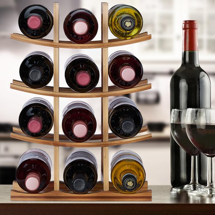Actual product image Relaxdays Wine Rack For 12 Bottles (30 x 16 x 42.5 cm, 12 Fl.)