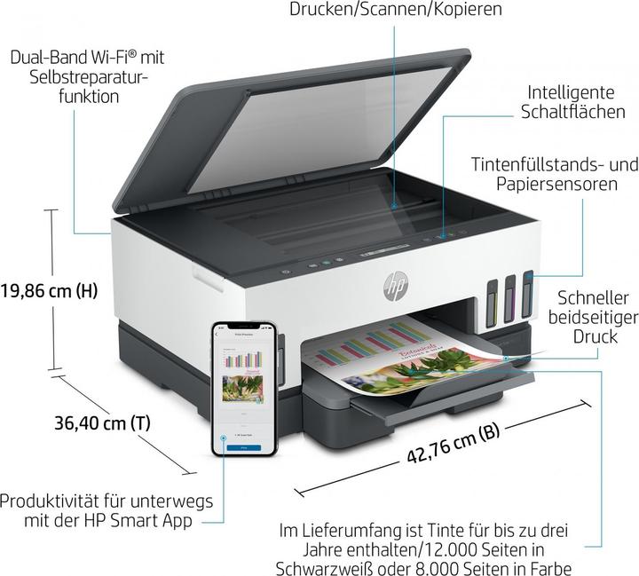 Actual product image HP Smart Tank 7005 (Ink tank, Colour)