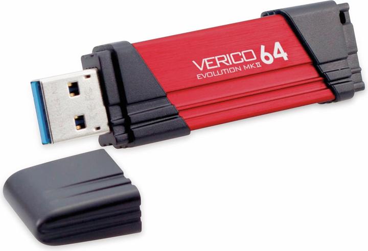 Actual product image Verico USB flash drive Evolution MK-II 3.0 64GB ro EVOLUTION MK-II RED 64GB (64 GB, USB-A)