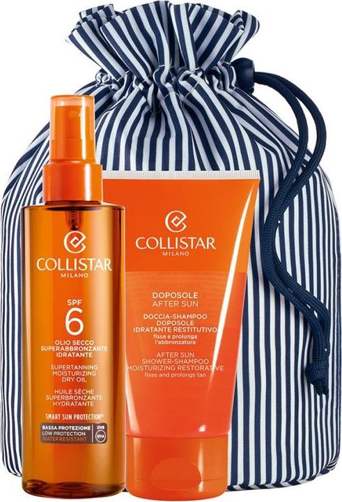 Produktbild Collistar CS Sun - Giftset Supertanning Moisturizing Dry Oil Spf 6 (Sonnenöl, Bis SPF 10, 200 ml)