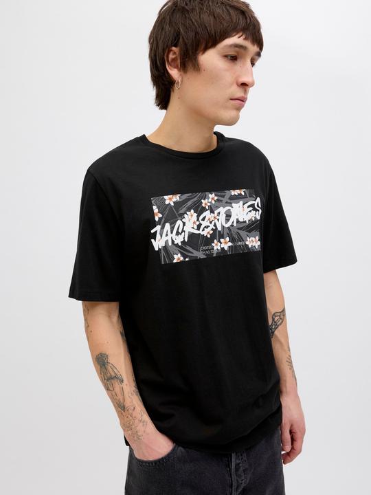 Actual product image Jack & Jones Jjhawaii Shape Tee Ss Crew Neck Ln (M)