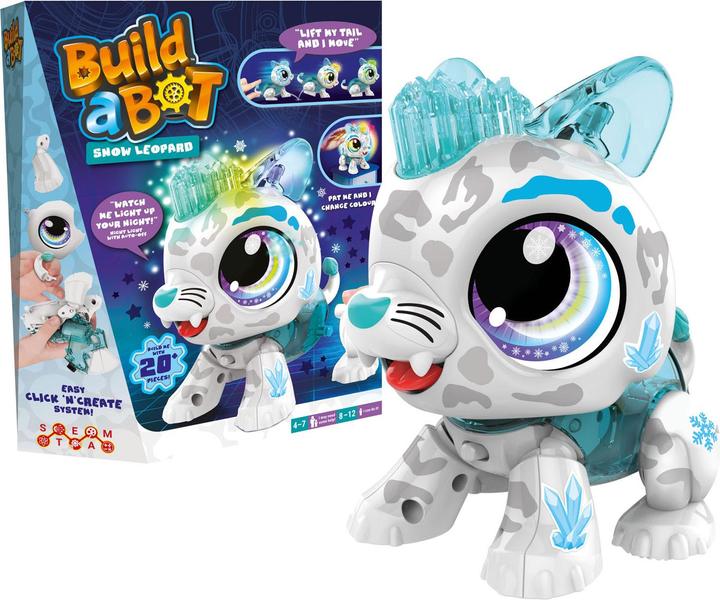 Goliath Toys Construisez un robot interactif Bot Lights Snow Leopard